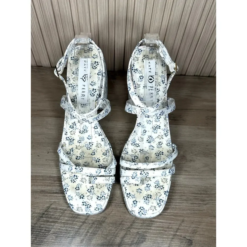 Katy Perry The Meadow Classic High Heel Platform Floral Sandal Size 11M